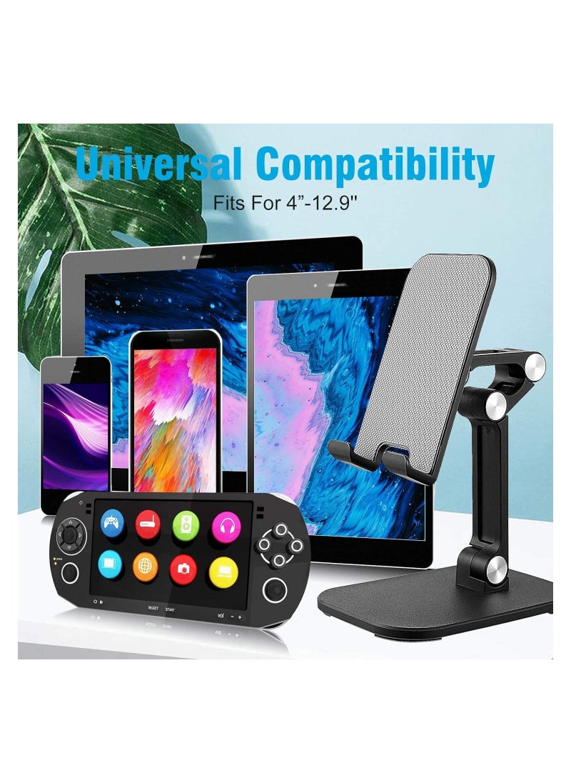 Generic - Cell Phone Stand, Adjustable Angle Height Phone Stand for Desk, Fully Foldable/Portable Phone Holder, Compatible for All Mobile Phones & Tablet - Image 1