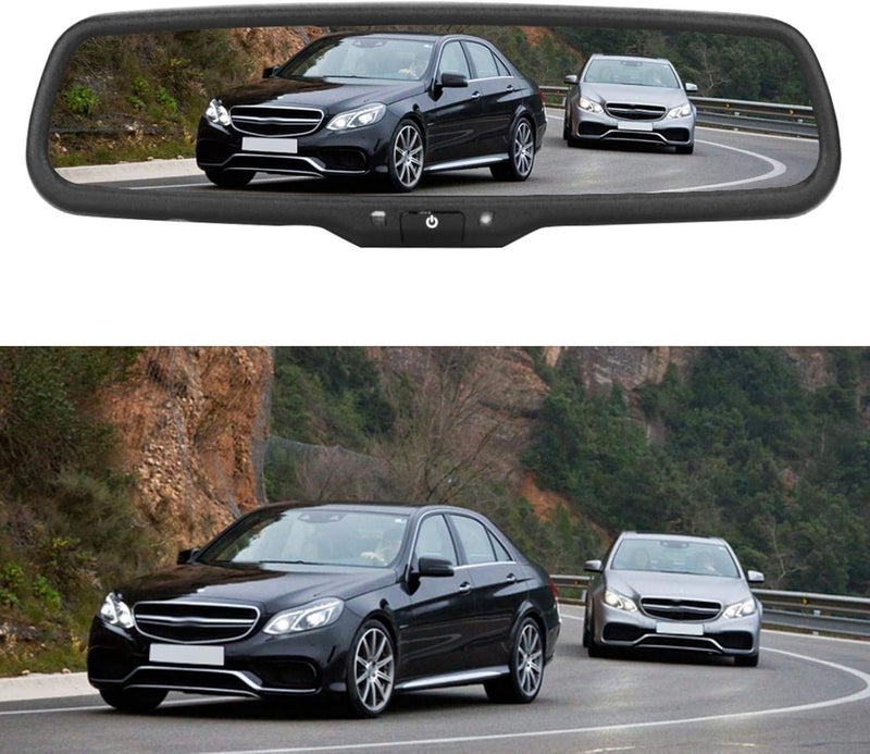 klarako Car rear view Streaming, 4.3inch Car Rearview Mirror Auto Dimming Monitor With Bracket Black - Image 3