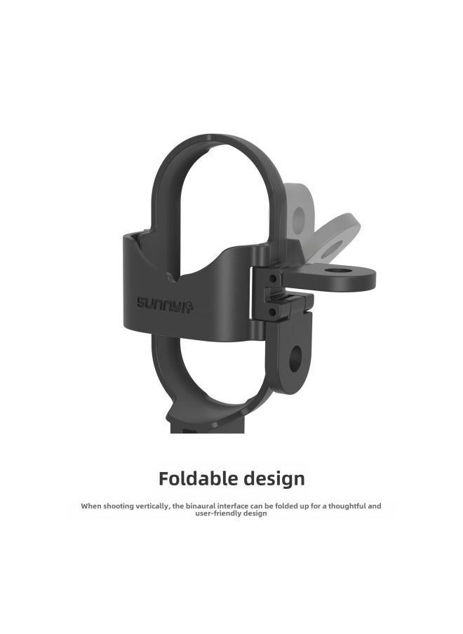 Generic - Sunnylife Insta360 GO 3S Horizontal And Vertical Racket Bracket GO3 Frame Adapter Expansion Quick Release Accessories-color:black - Image 1