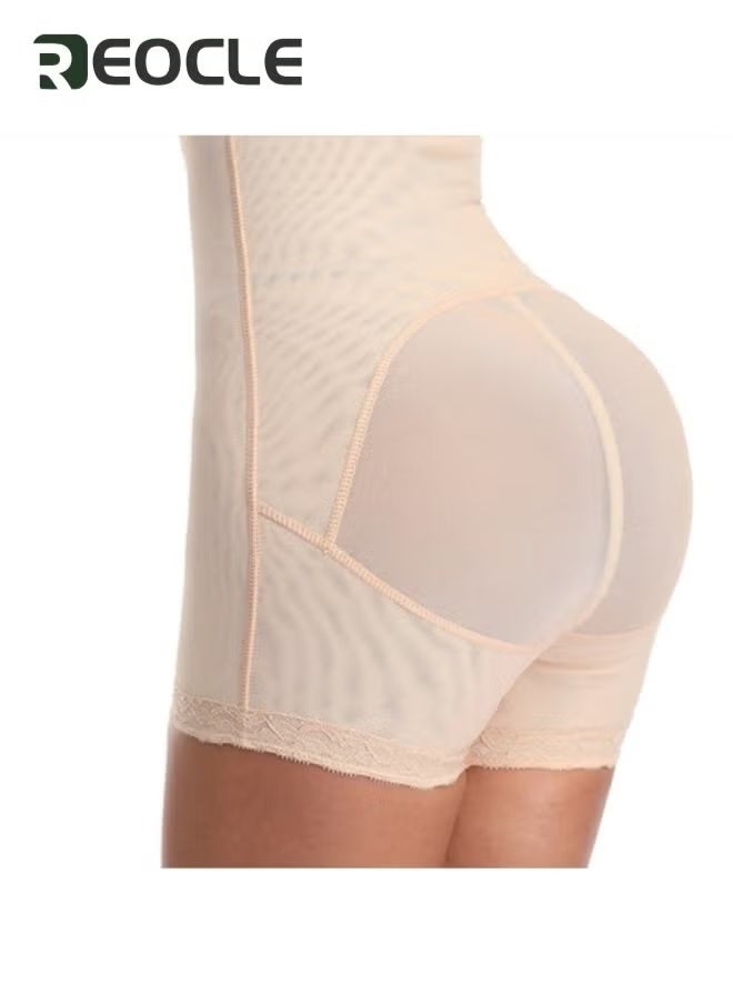 REOCLE - Women's Body Shaper Shapewear Breasted Corset Workout Leggings High Waist Shapewear Faja Shorts Thigh Slimmer Corset Waist Trainer Pants - Image 1