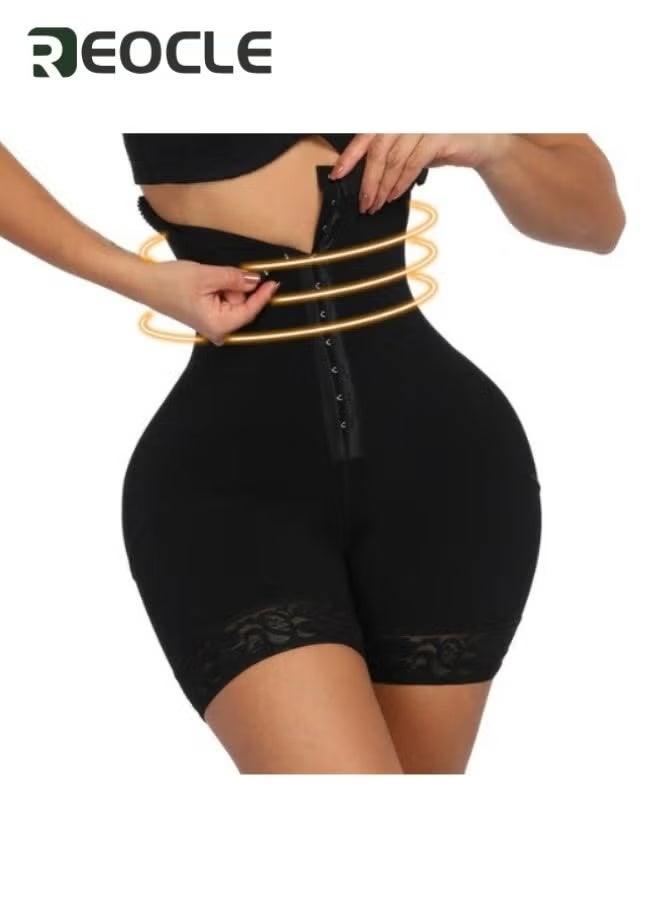 REOCLE - Women's Body Shaper Shapewear Breasted Corset Workout Leggings High Waist Shapewear Faja Shorts Thigh Slimmer Corset Waist Trainer Pants - Image 1