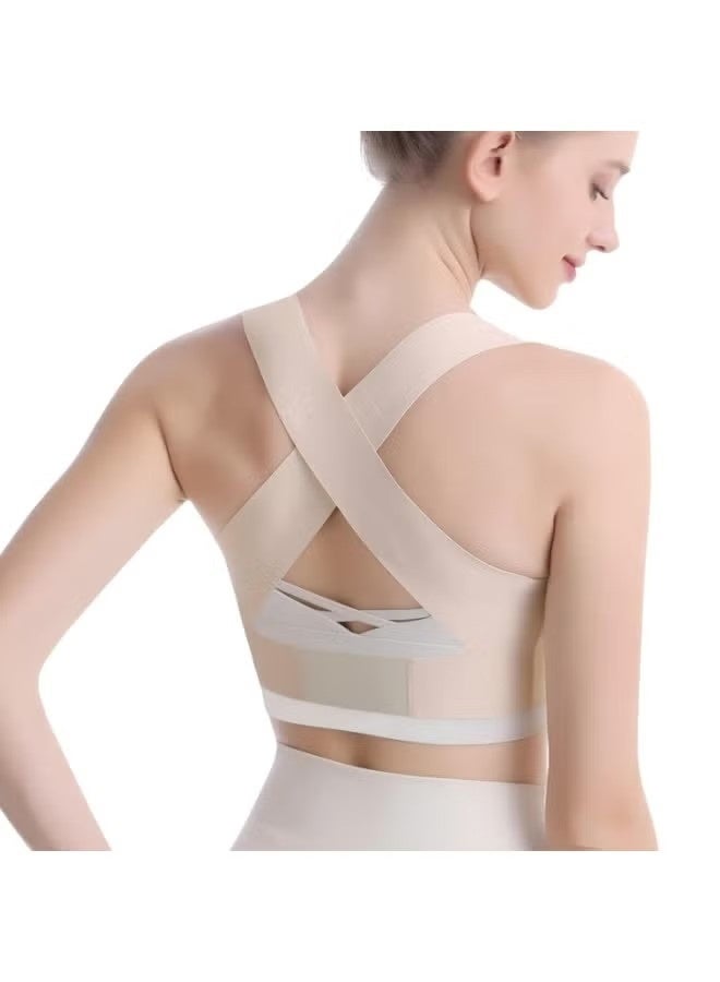 مصحح وضعية قابل للتعديل للنساء والرجال - دعامة ظهر قابلة للتهوية مع دعم 360 درجة، حزام مريح لتصحيح وضعية الجسم للاستخدام في المكتب/الرياضة/الاستخدام اليومي، حزام دعم أسفل الظهر (مقاس متوسط) - Image 4