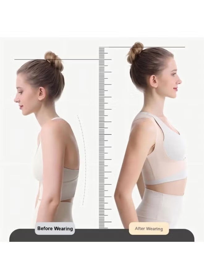 مصحح وضعية قابل للتعديل للنساء والرجال - دعامة ظهر قابلة للتهوية مع دعم 360 درجة، حزام مريح لتصحيح وضعية الجسم للاستخدام في المكتب/الرياضة/الاستخدام اليومي، حزام دعم أسفل الظهر (مقاس متوسط) - Image 3