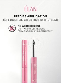 Elan Elan Brow Lock Strong Fixation Gel - Clear Brow Styling Gel 4.5 ml | 24H Long-Lasting Hold, Nourishing & Hydrating Brow Gel | Lightweight Transparent Eyebrow Fixer for Natural, Well-Groomed Brows  - Image 4