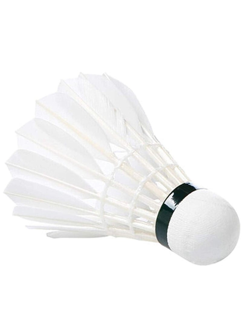 ALLKING Badminton Feather Shuttlecocks, with Great Durability & Stability & Control, Suitable for Beginner Level Players and Club Session, 12PCS per Tube  - Image 2