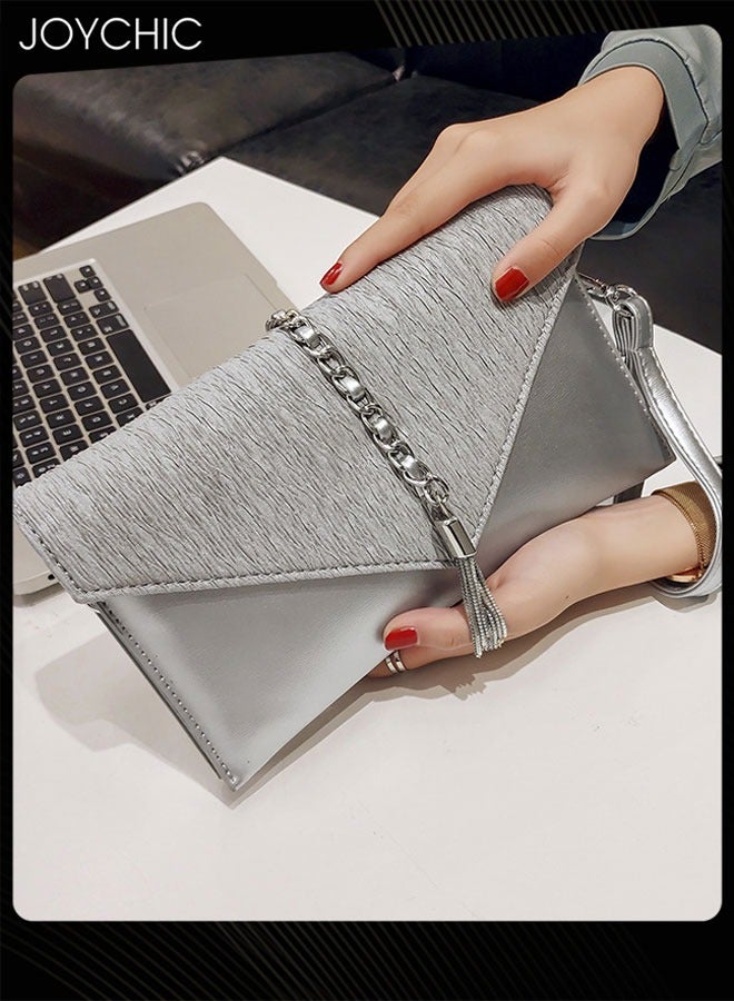 Joychic كلتش بلون صلب للنساء