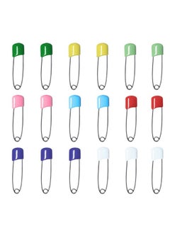 Super ZYouth 50 PCS Baby Safety Diaper Pins, Nappy Pins with Locking Closure, Stainless Steel Baby Pins with Plastic Head for Clothes Diaper Fasteners with Storage Box, Random Color  - Image 3