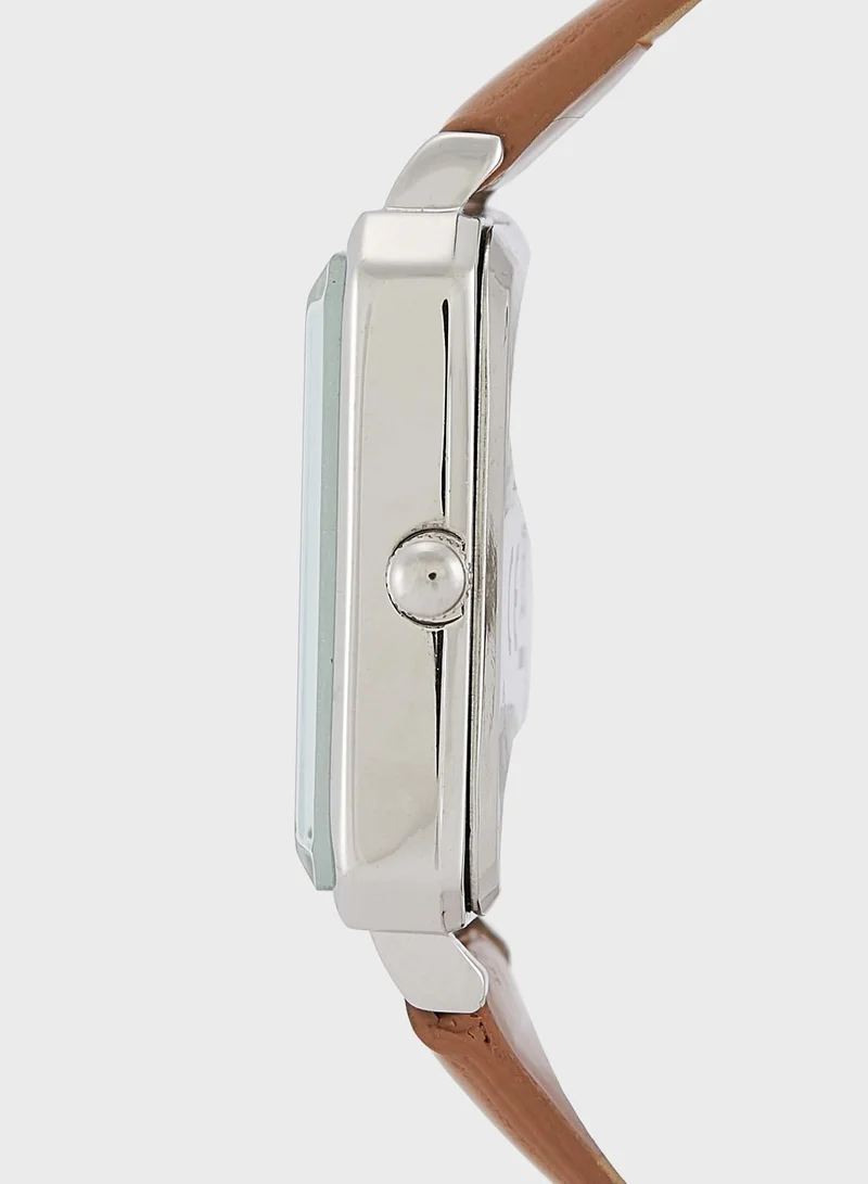 ELLA Croc Strap Rectangle Watch