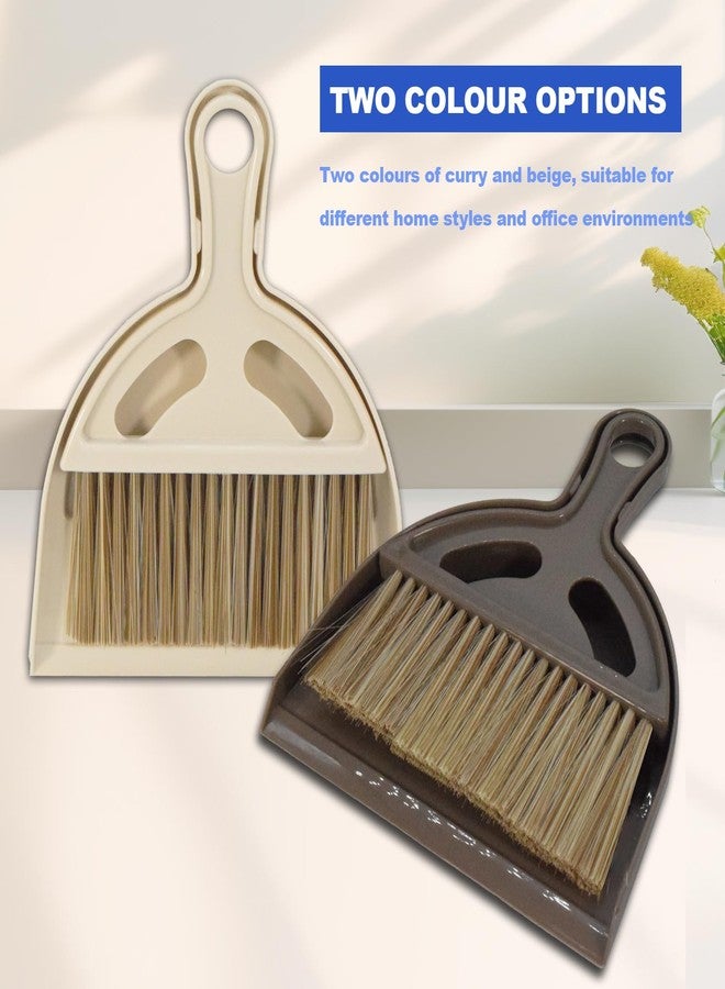 BSMstone Mini Broom and Dustpan Set Hand Broom with Dustpan Portable Housekeeping Cleaning Tools for Desk,Counter,Sofa,Kitchen,Office,Nest (Coffee) - Image 5