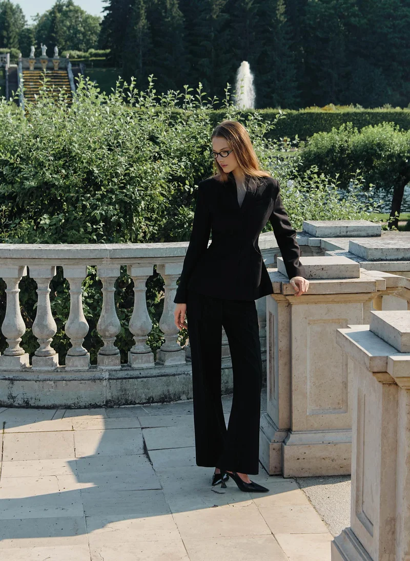 Lichi  Loose-fitting trousers with creases for Women | Best Price UAE