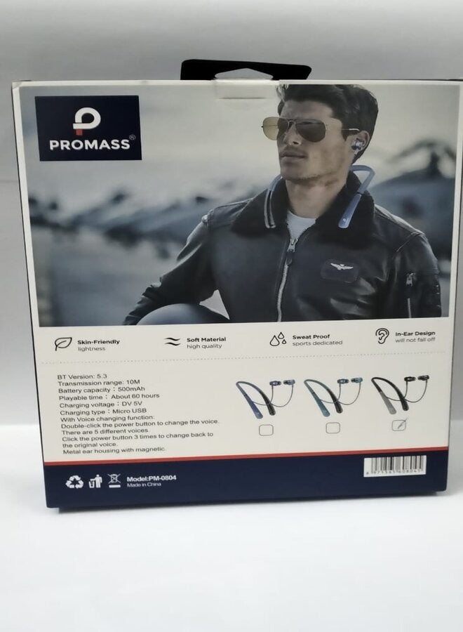 بروماس سماعة أذن لاسلكية بسوار للرقبة للرياضة. - Image 3