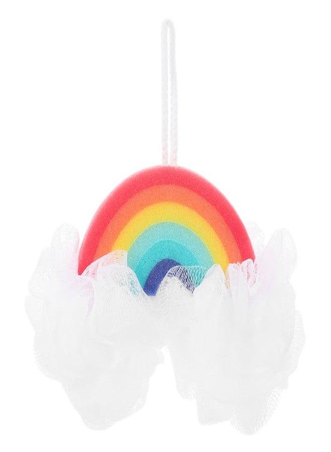 FRCOLOR Cloud Bath Sponges Loofahs Rainbow Shaped Exfoliating Scrubber Bath Brush for Kids Women Men Body Shower - Image 1