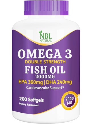 زيت السمك أوميجا 3 2000 مجم 200 كبسولة هلامية 200 Softgels - pzsku/Z1F01EAE4D71095AEC52AZ/45/1746226267/6e13882f-d07d-4784-a03e-efd00a837beb