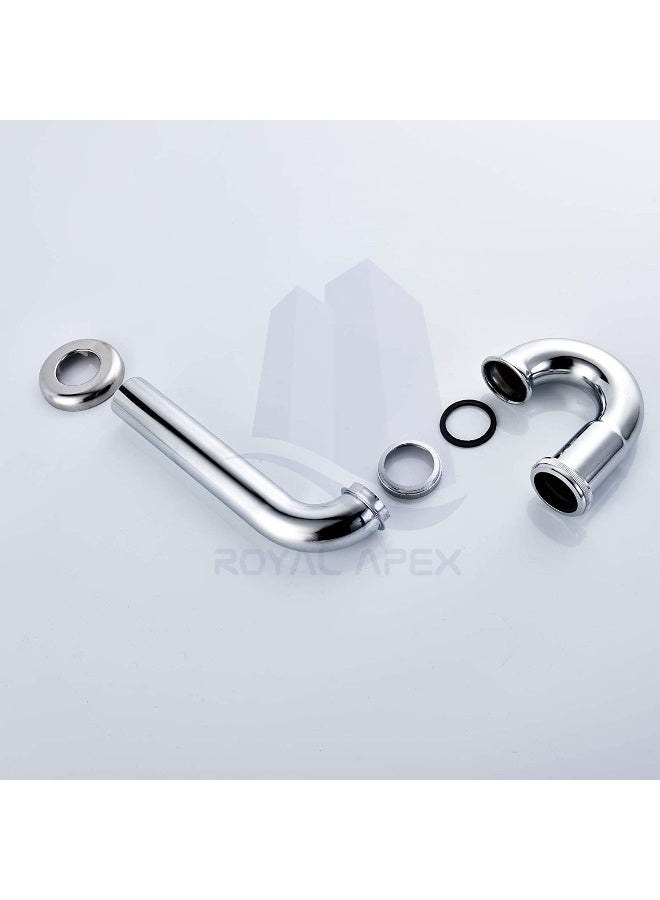 Royal Apex Stainless Steel Bottle Trap Wash Basin Bathroom Sink Waste P-Trap Drain Tube 1 1/4" - Image 4