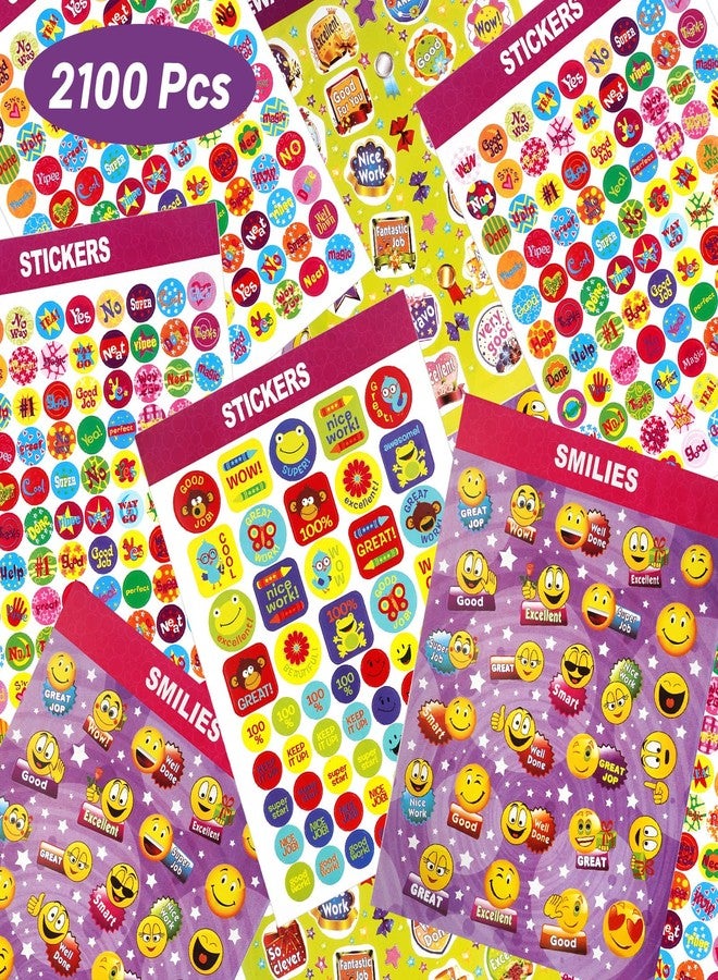 Jactales Small Reward Stickers for Kids - 2100 Good Job Incentive Stickers for Teachers, Behavior Charts, Classroom & School - Mini Motivational Sticker Pack for Boys Girls, 40 Sheets - Image 5