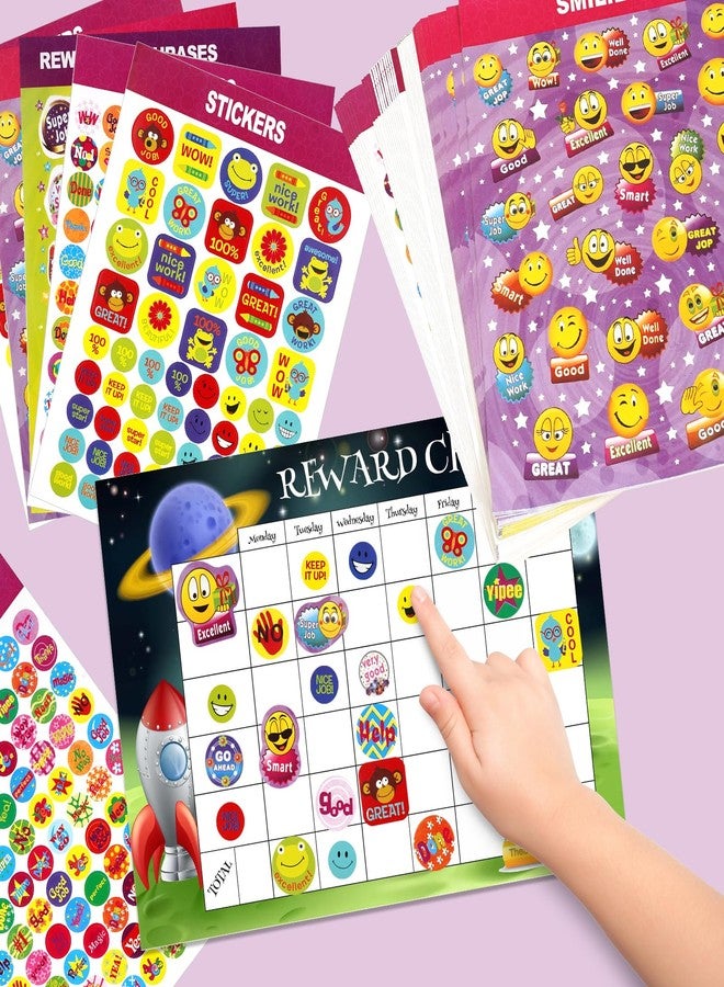 Jactales Small Reward Stickers for Kids - 2100 Good Job Incentive Stickers for Teachers, Behavior Charts, Classroom & School - Mini Motivational Sticker Pack for Boys Girls, 40 Sheets - Image 4