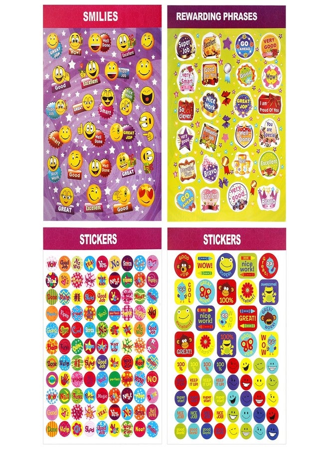 Jactales Small Reward Stickers for Kids - 2100 Good Job Incentive Stickers for Teachers, Behavior Charts, Classroom & School - Mini Motivational Sticker Pack for Boys Girls, 40 Sheets - Image 1