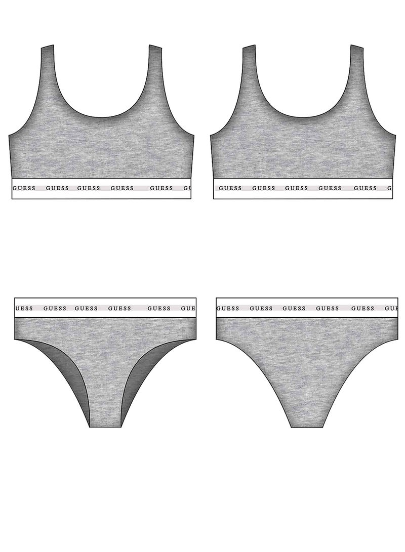 GUESS Kids Logo Band Vest and Brief Sets