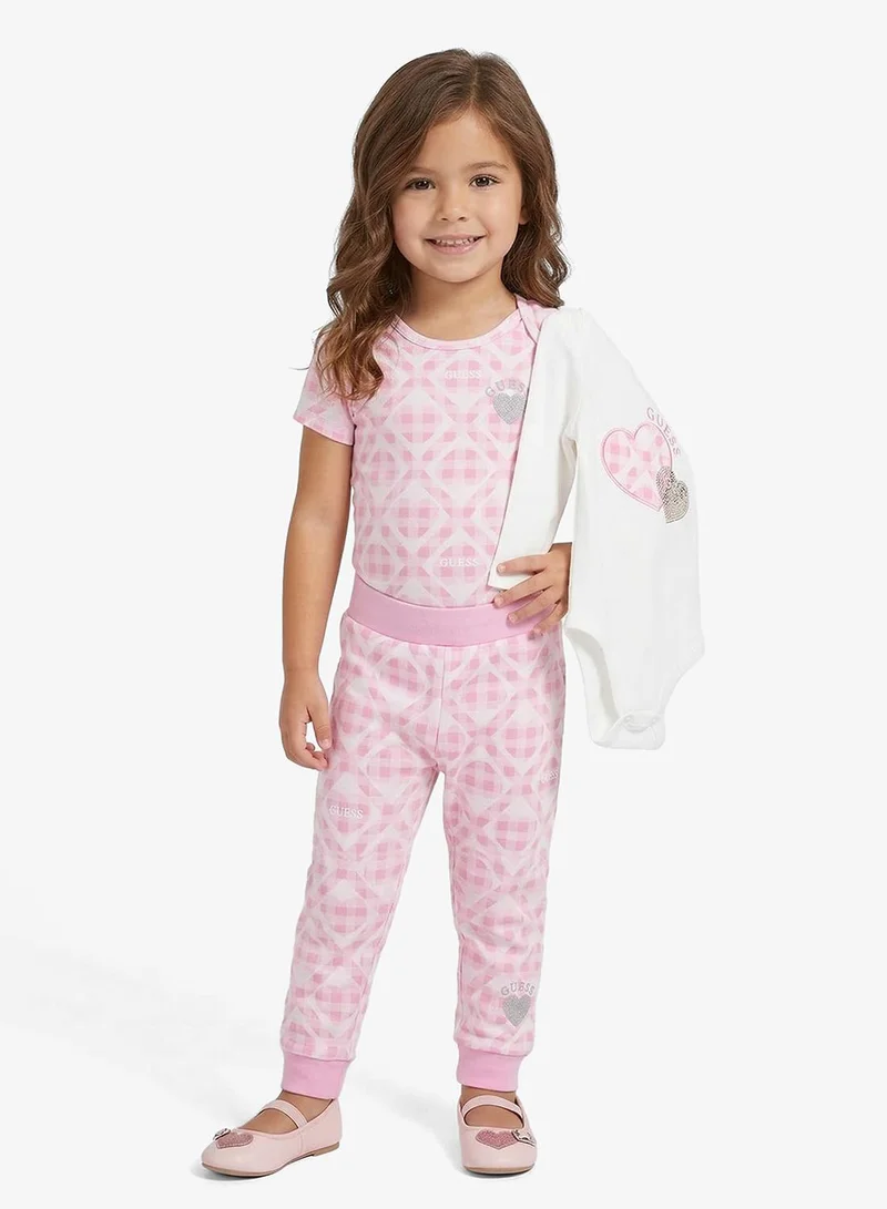 جس طقم فيست وسروال داخلي بشعار للأطفال