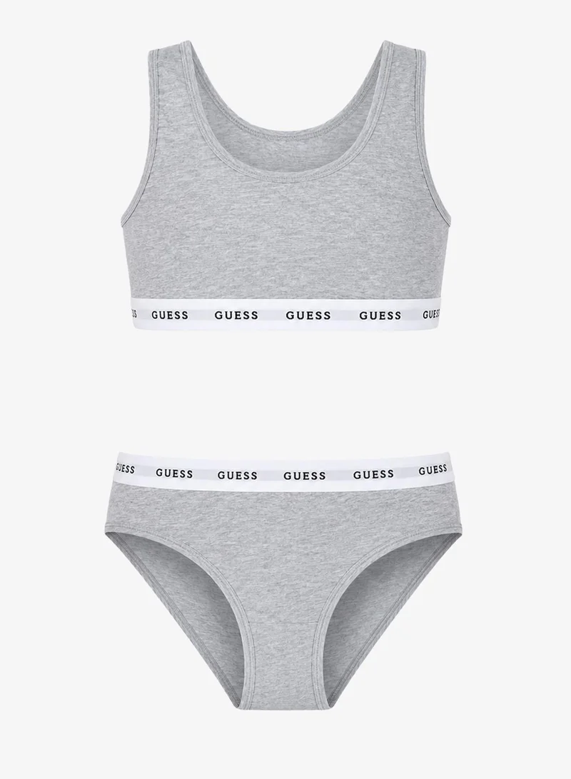 GUESS Kids Logo Band Vest and Brief Sets