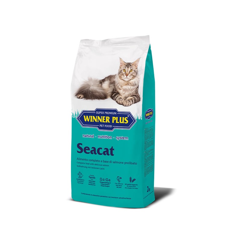 Winner Plus SeaCat | Winner Plus Super Premium Cat Food | Monoprotein Feed | Premium German Formula | Growth & Immunity Support | Adult Cats | 2 Kg - Image 1