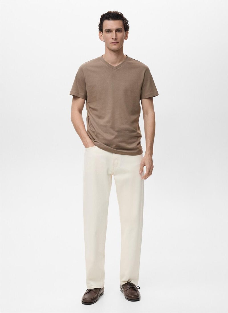 Mango Man V-Neck T-Shirt  - Image 4