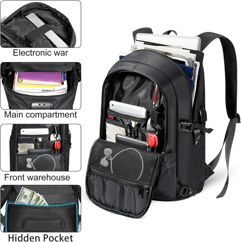 Tzowla 35 Liter Anti Theft with USB Charging Port Laptop Backpack - Image 4