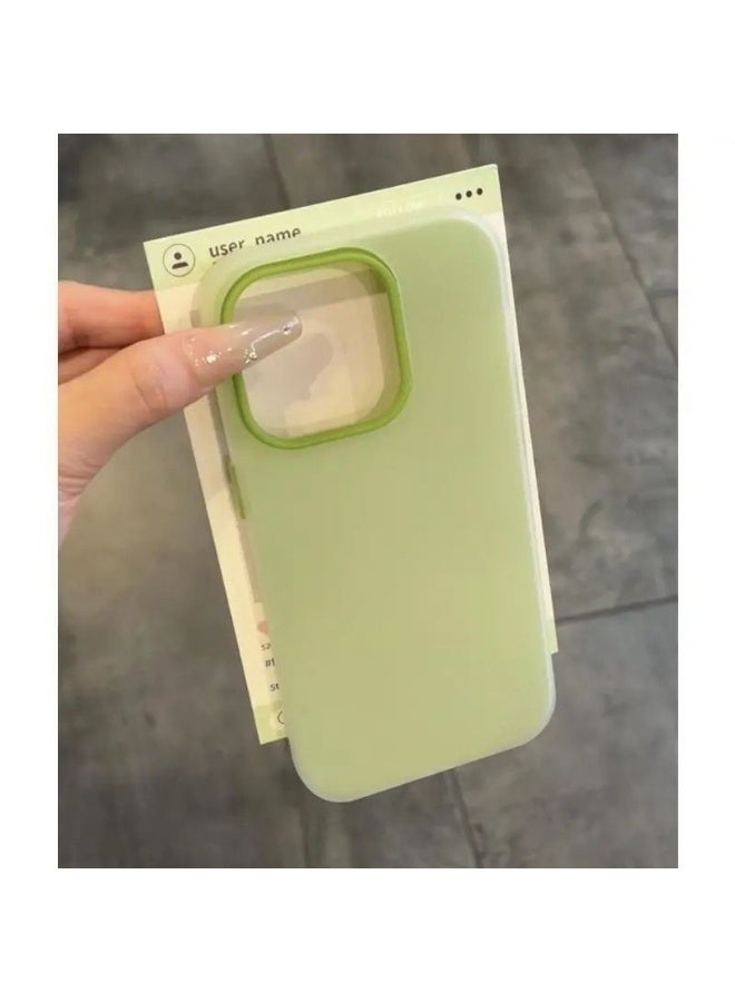 NIBEMINENT Skin Feel Jelly Shell Protective TPU Case Cover For iPhone 17 Pro, Green
