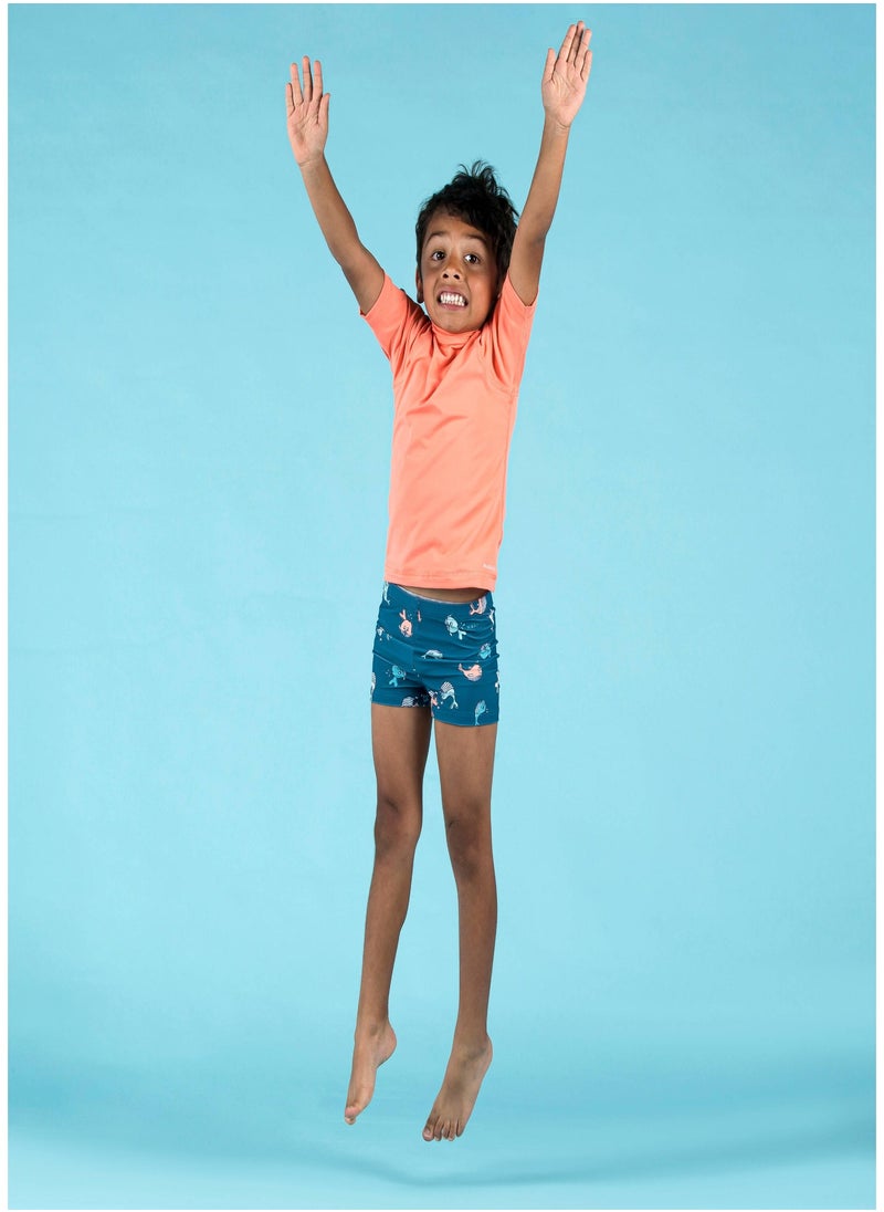 NABAIJI NABAIJI by DECATHLON, Baby UV Short Sleeve T-Shirt Coral Lightweight & Quick-Dry  - Image 1