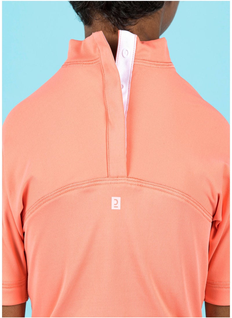 NABAIJI NABAIJI by DECATHLON, Baby UV Short Sleeve T-Shirt Coral Lightweight & Quick-Dry  - Image 3