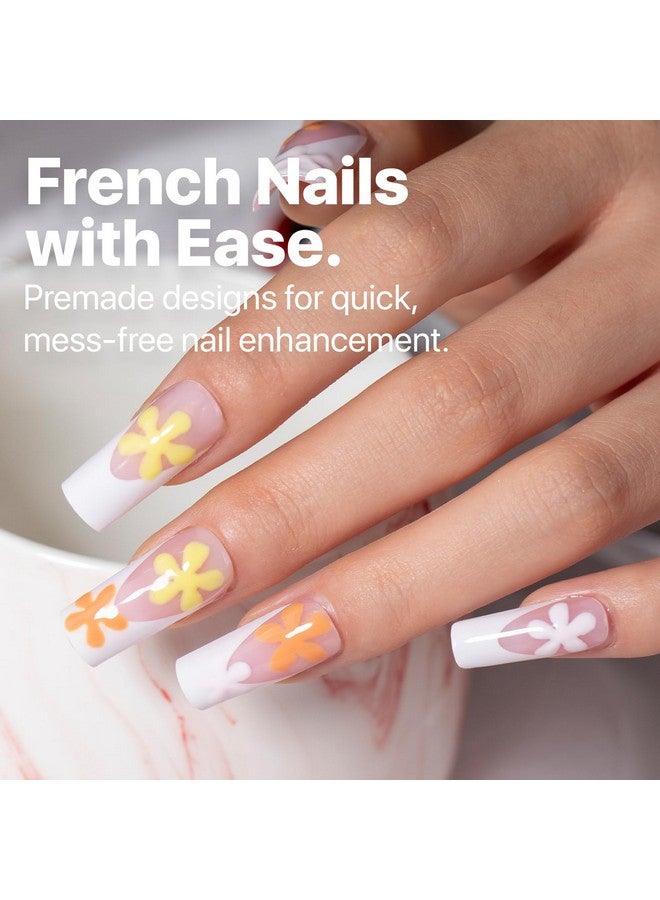 SXC Cosmetics French Tip Press On Nails Pink Series, Medium Square X-Pro Tips Starter Kit - Image 2