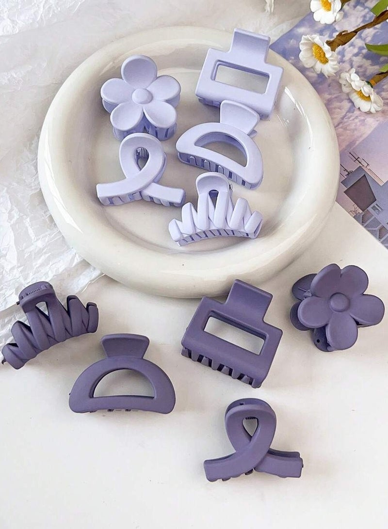 Purple Hair Clips Set of 10 Hair clips suitable for all hair types and provide strong hold throughout the day - Image 2