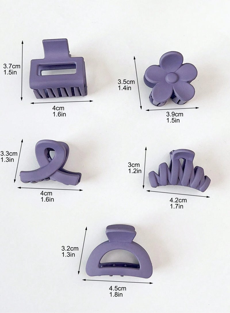 Purple Hair Clips Set of 10 Hair clips suitable for all hair types and provide strong hold throughout the day - Image 4
