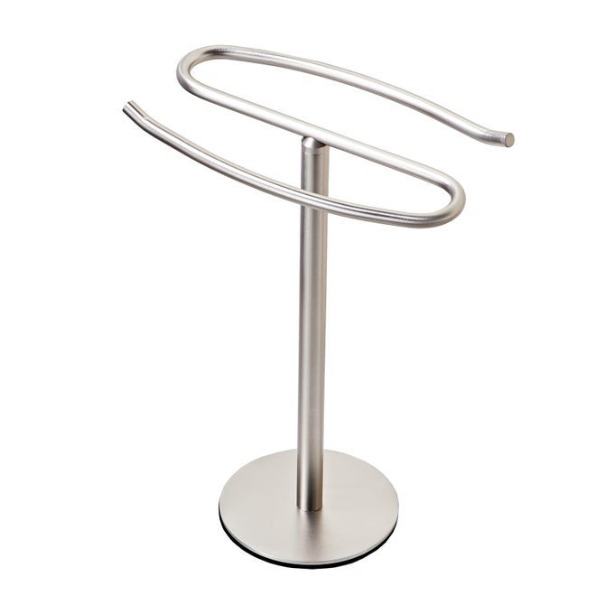 BRUSHED NICKEL HAND TOWEL HOLDER STAND FREESTANDING TOWEL RACK SUS304 STAINLESS STEEL TOWEL BAR RACK STAND TOWER BAR FOR BATHROOM KITCHEN VANITY COUNTERTOP