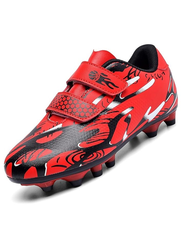 Kids Soccer Shoes Boys Girls Firm Ground Soccer Cleats Youth Professional Athletic Outdoor Football Shoes  - Image 1