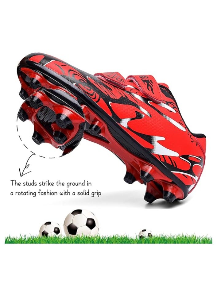 Kids Soccer Shoes Boys Girls Firm Ground Soccer Cleats Youth Professional Athletic Outdoor Football Shoes  - Image 5