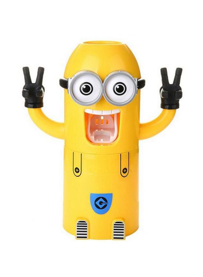 نيبمينينت طقم حامل لفرش الأسنان بشكل شخصيات كرتونية أصفر 15سنتيمتر - Image 1