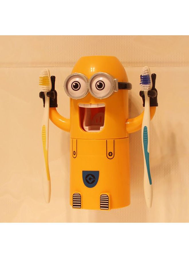 نيبمينينت طقم حامل لفرش الأسنان بشكل شخصيات كرتونية أصفر 15سنتيمتر - Image 3