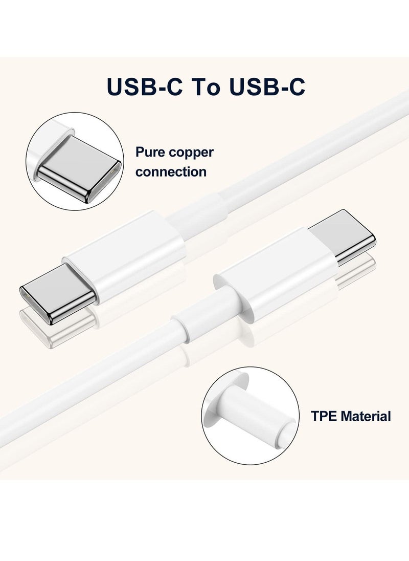 2Pack 20W USB C Fast Charging and 1M USB C to C Cable Cord, Type C Wall Plug Power Adapter for iPad Pro 2022/2021/2020/2018,12.9/11/10.9 inch,iPad Air 4/5th