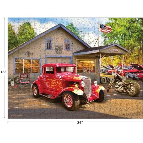 Roseart - American Nostalgia - Hot Rod Flames - 550 Piece Jigsaw Puzzle For Adults - Image 3