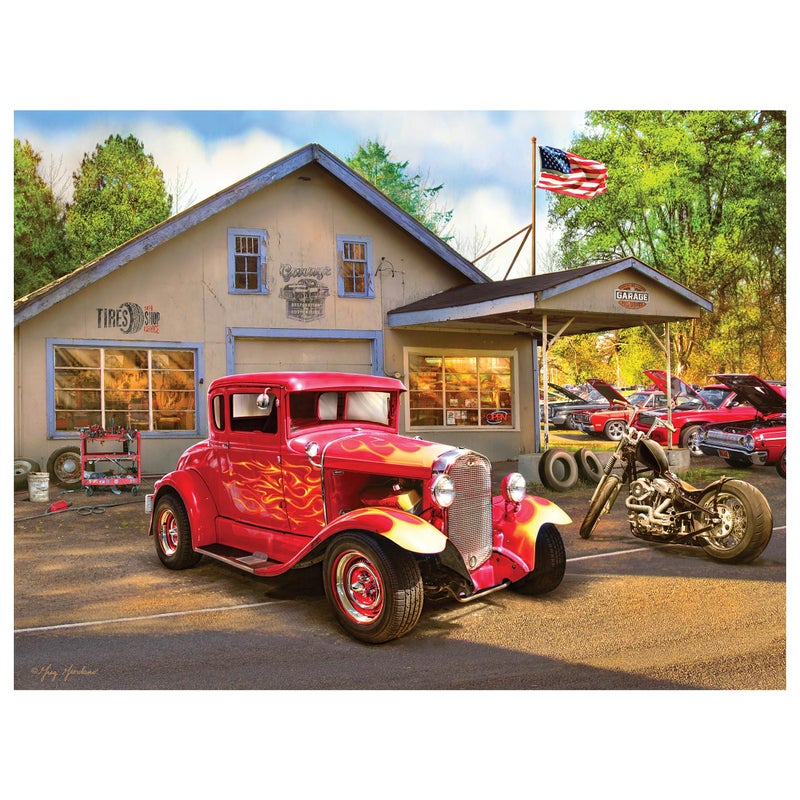 Roseart - American Nostalgia - Hot Rod Flames - 550 Piece Jigsaw Puzzle For Adults - Image 1