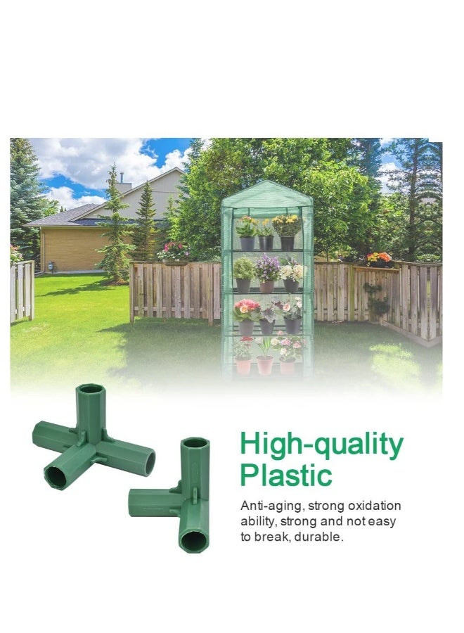 Generic 12 PCS Fitting, 16mm 4Pcs 4 Way Heavy Duty Greenhouse Frame Connectors u0026 8Pcs 3 Way Greenhouse Frame Connector, Suitable for Gardening Connectors, Grape Trellis Sunscreen Shed Gardening - Image 3