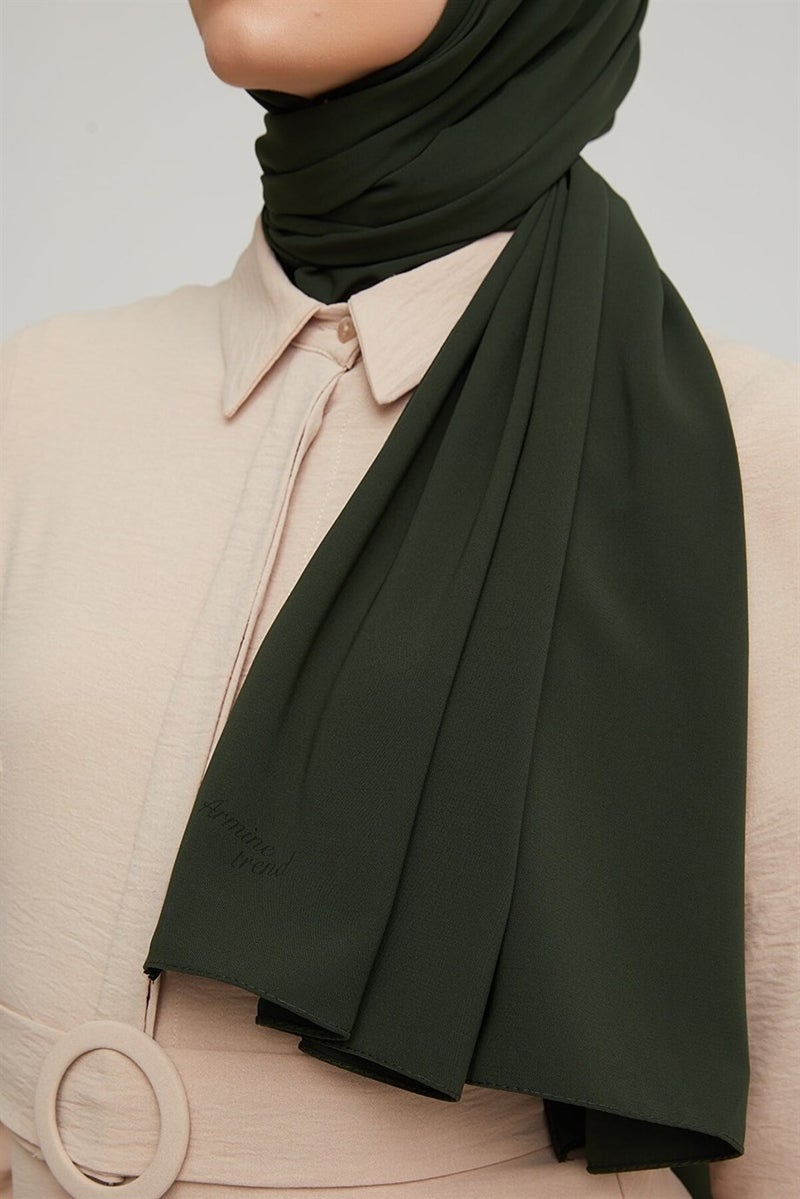 Armine Trend Medina Silk Shawl 70X200 - Military Green  - Image 2