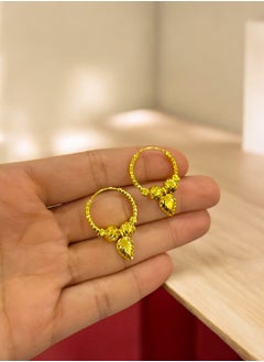 GOLDMAX Elegant 21k Gold Plated Small Earrings For Women  - Image 1