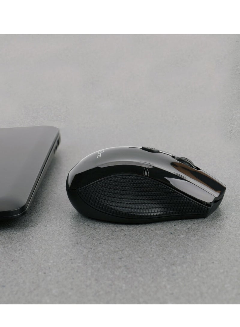ProOne PMW60 Wireless mouse, 2.4G Ergonoic Optical Mouse, Computer Mouse for Laptop, 1600 DPI, 3 Adjustment Levels, 4 Buttons, 2 Battery, Mini USB Mouse for Laptop, PC, Chromebook, Notebook  - Image 4