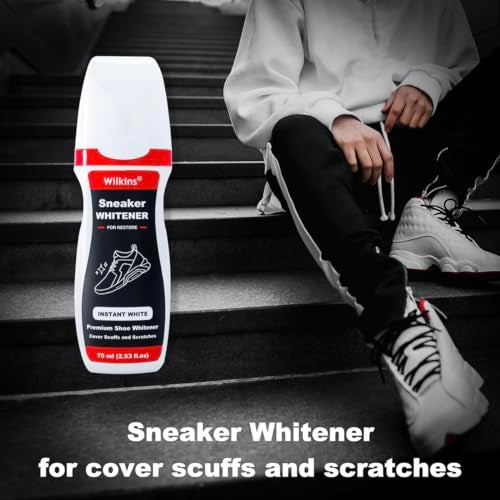 Wilkins Sneaker Whitener for Shoes - Restore Whiteness on Canvas, Leather, Foam and rubber (2.53 fl oz) - Image 3