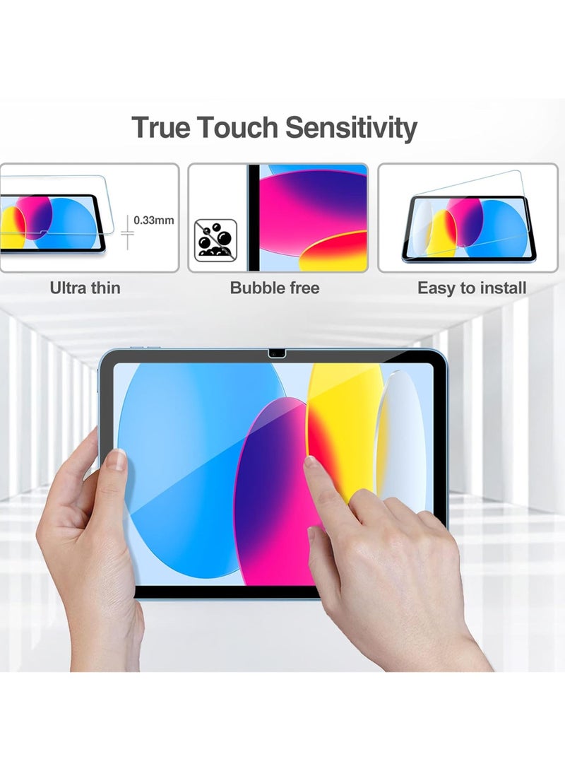 ابل ايباد A16 11 بوصة واقي شاشة من قطعتين، واقي شاparency, Delicate Touch Screen Protector For Apple iPad A16 11 inch 2025شة من الزجاج المقوى عالي الوضوح، مقاوم للخدش، خالٍ من الفقاعات، شفافية عالية، واقي شاشة يعمل باللمس رقيق ابل ايباد A16 11 بوصة - Image 2