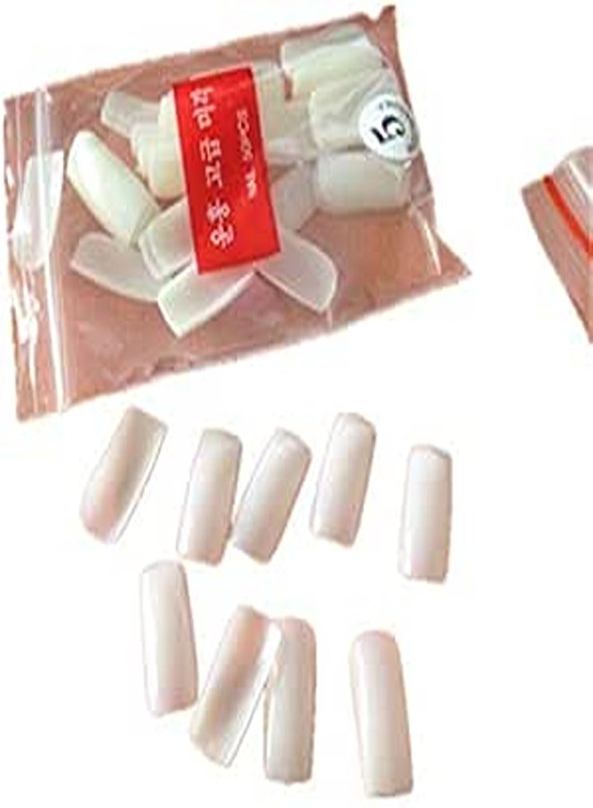 ColorWomen 500pcs Natural Color French False Nail Tips Artificial Fake Nails Art Acrylic Manicure Tools