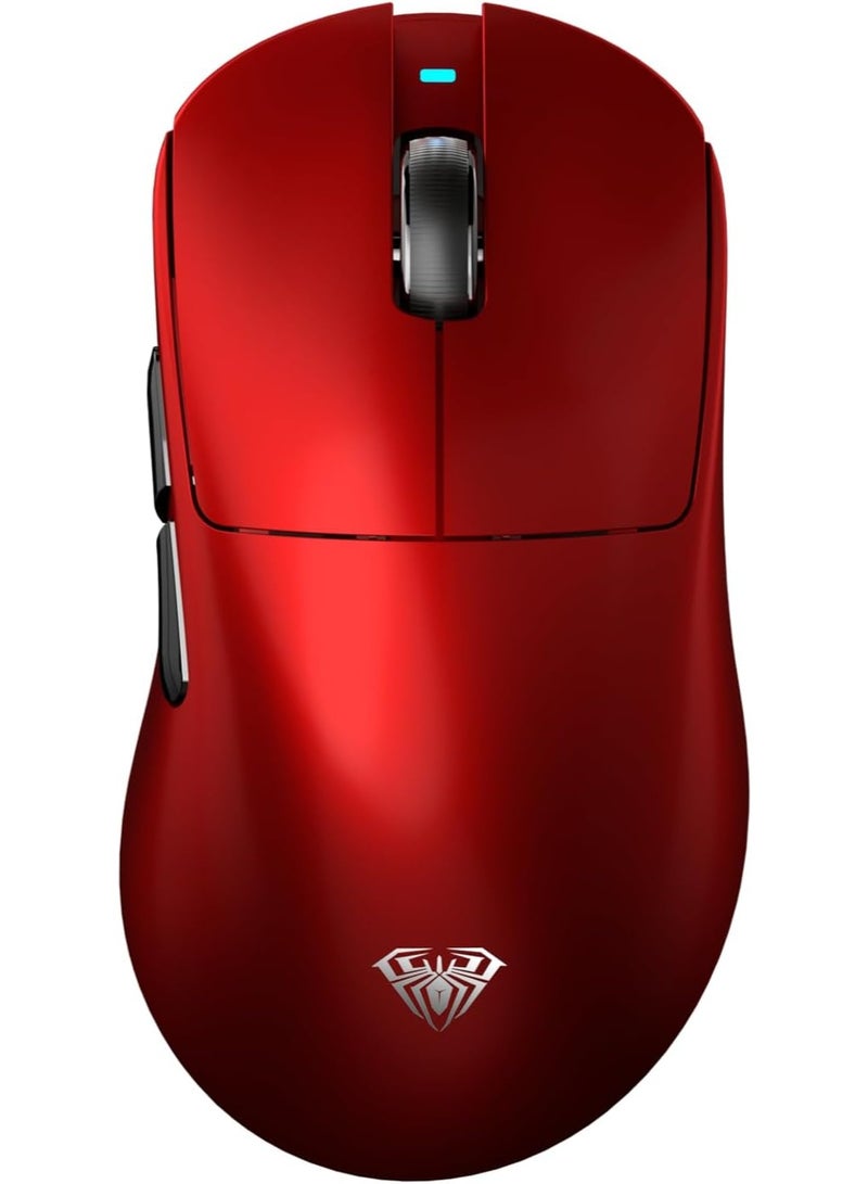 AULA ماوس الألعاب اللاسلكي SC900 ماكس ثلاثي الوضع — 62 جرام خفيف الوزن، مستشعر PAW3950 بدقة 30,000 نقطة في البوصة، 750 IPS، استبيان مزدوج 8 كيلوهرتز، 2.4 جيجاهرتز/بلوتوث 5.0/USB-C، قابل لإعادة الشحن للكمبيوتر الشخصي/ماك/لينكس - Image 1