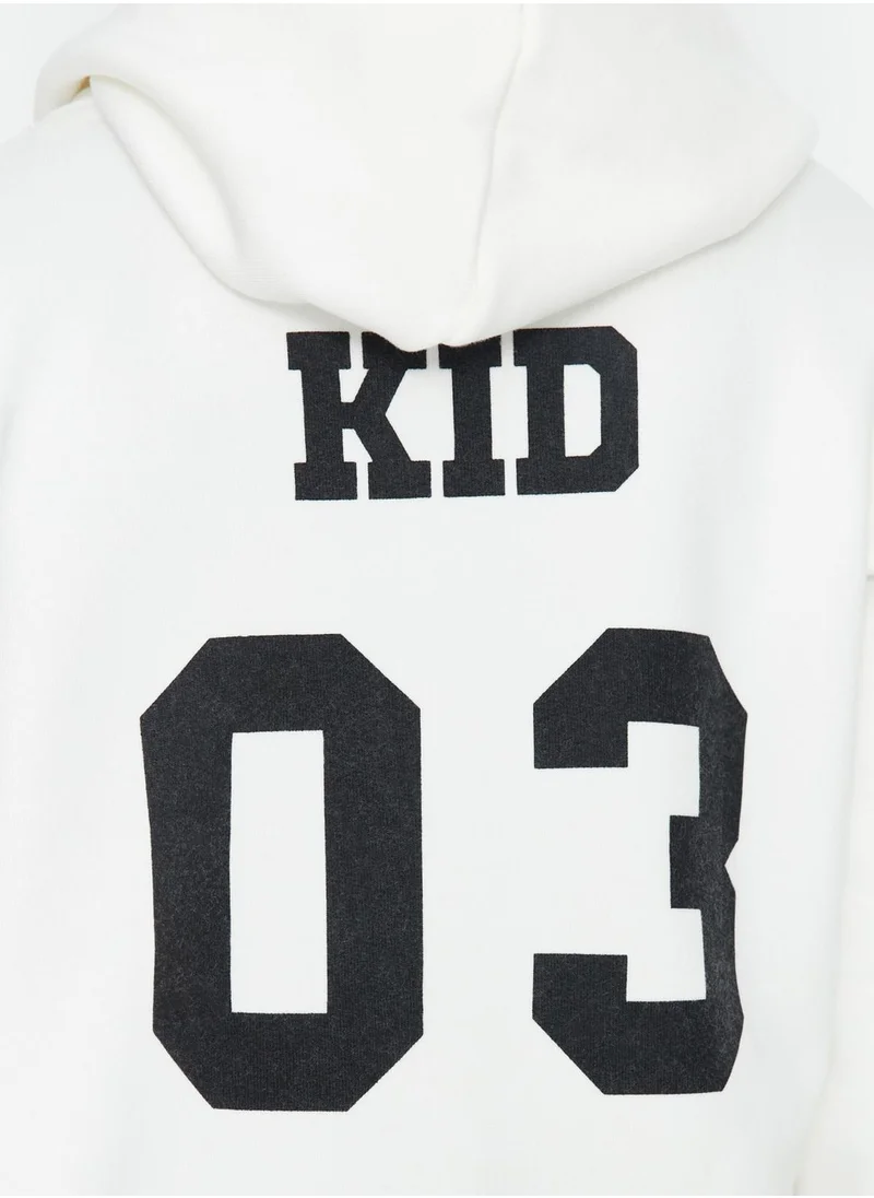 trendyol Kids Back Print Hoodie